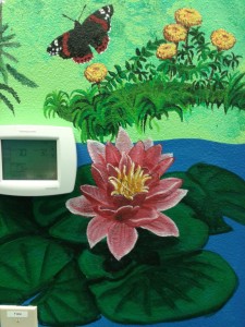 wetlands-mural-fort-dudak-flowers-butterfly-lilypad-image