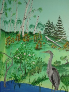 wetlands-mural-fort-dudak-flower-birch-tree-heron-image